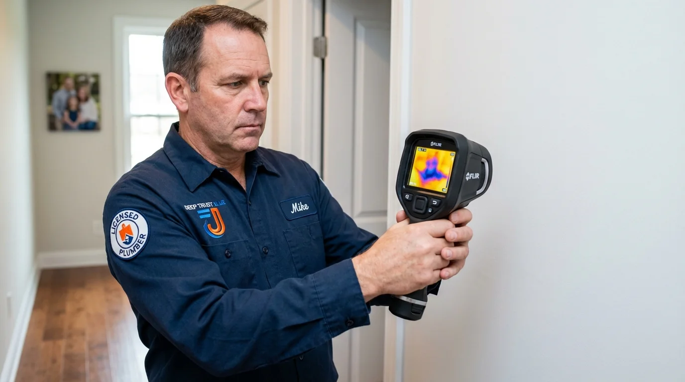 Thermal imaging leak detection by Johns Plumbing LLC in Crawfordville